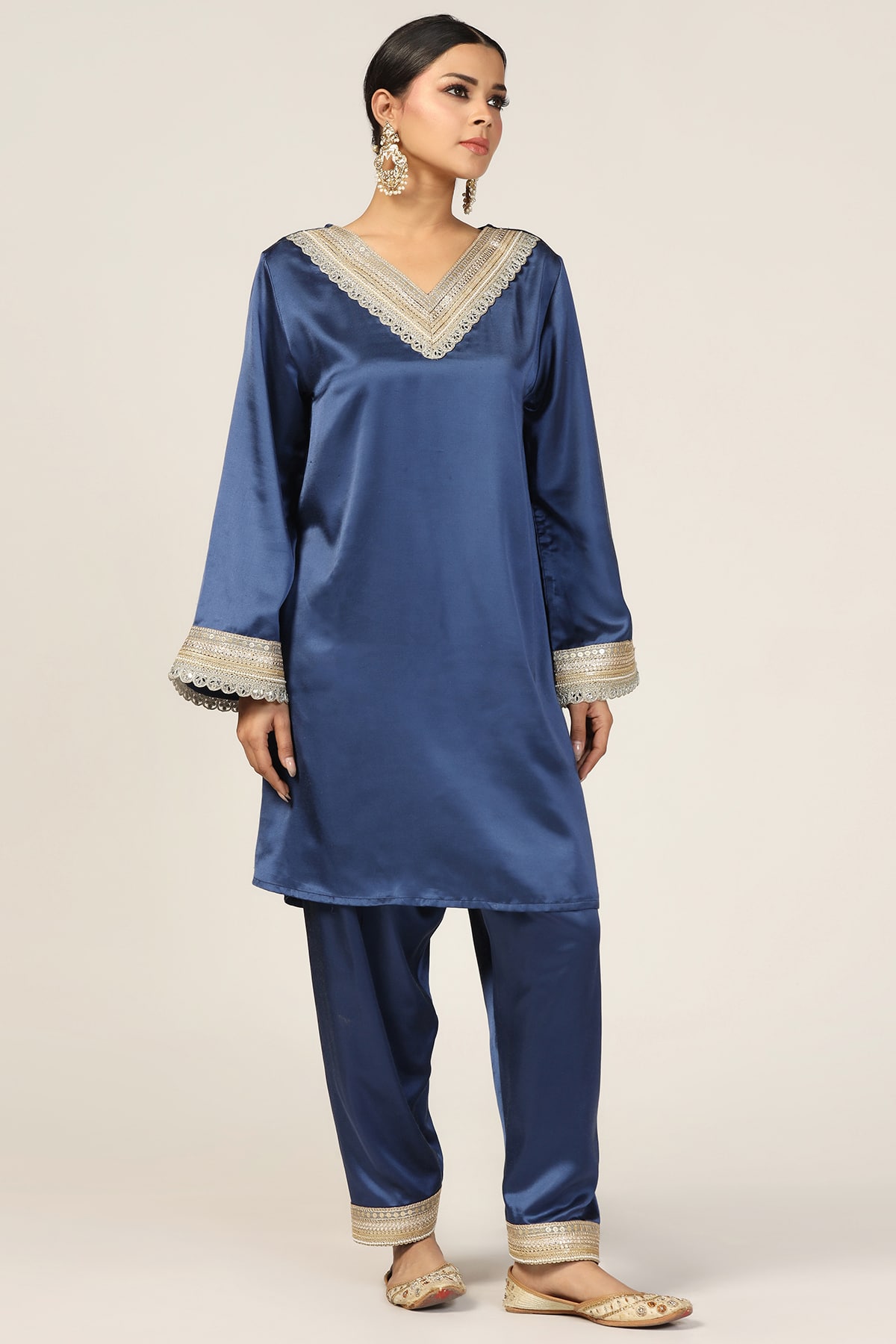 Blue Kurta For Ladies