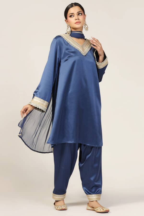 Blue Kurta For Ladies
