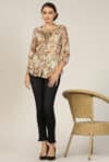 Printed Brown Top Women
