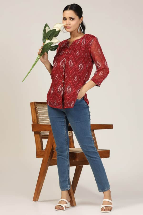 Maroon Shirt For Women