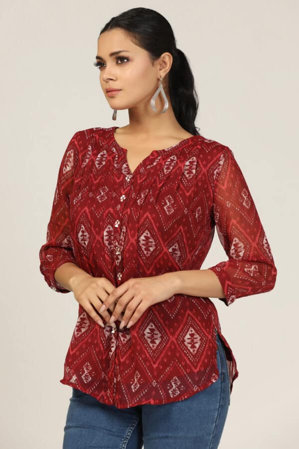 Maroon Shirt For Women