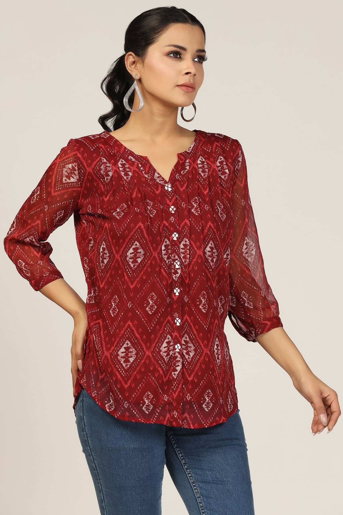 Maroon Shirt For Women