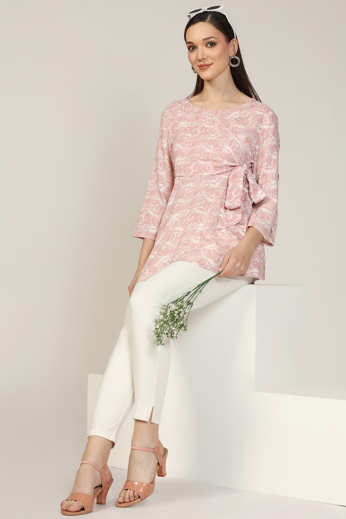 Printed Pink Top Ladies