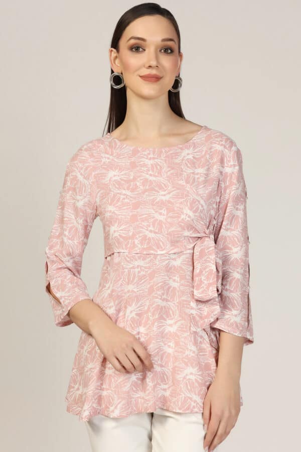 Printed Pink Top Ladies