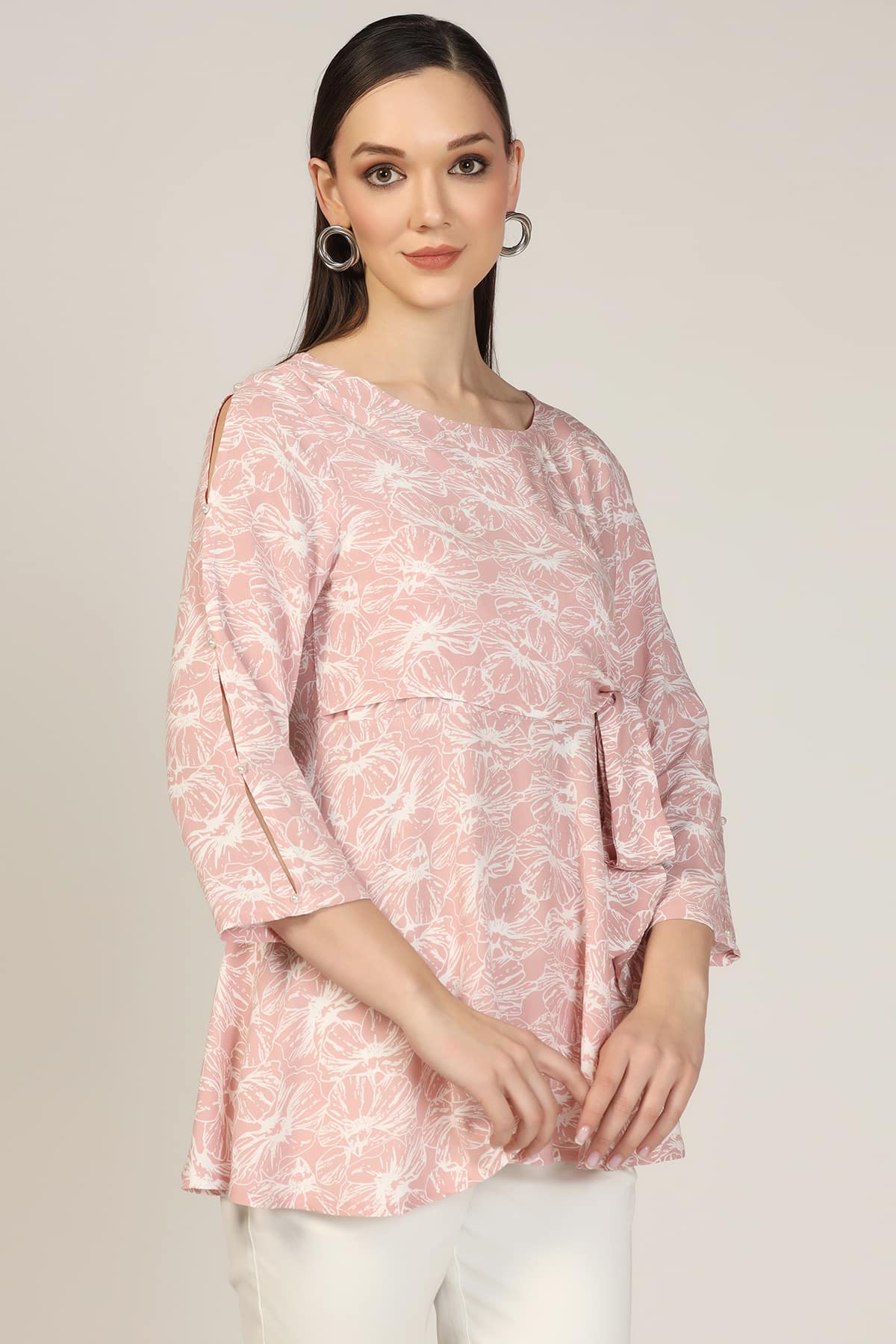 Printed Pink Top Ladies