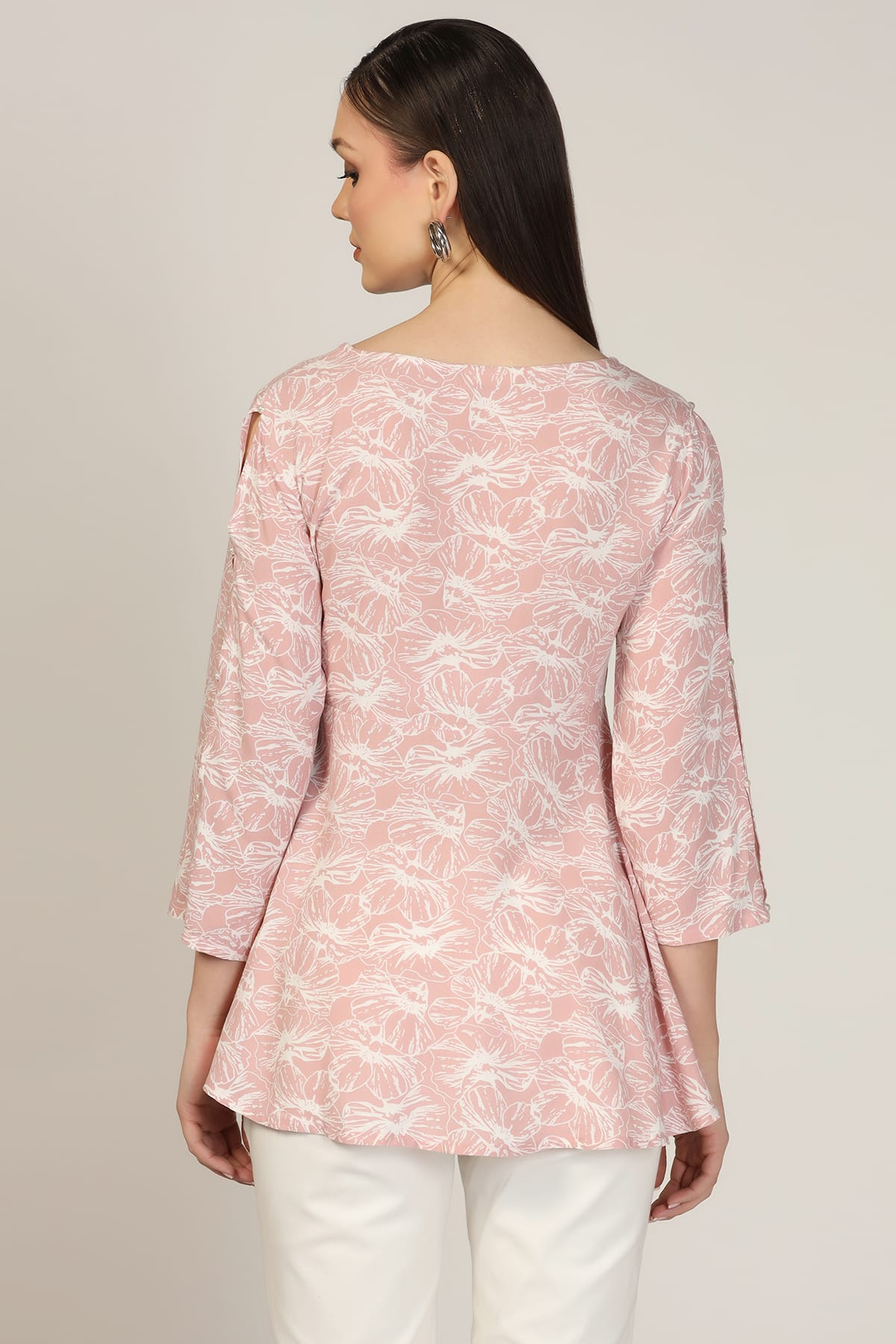 Printed Pink Top Ladies