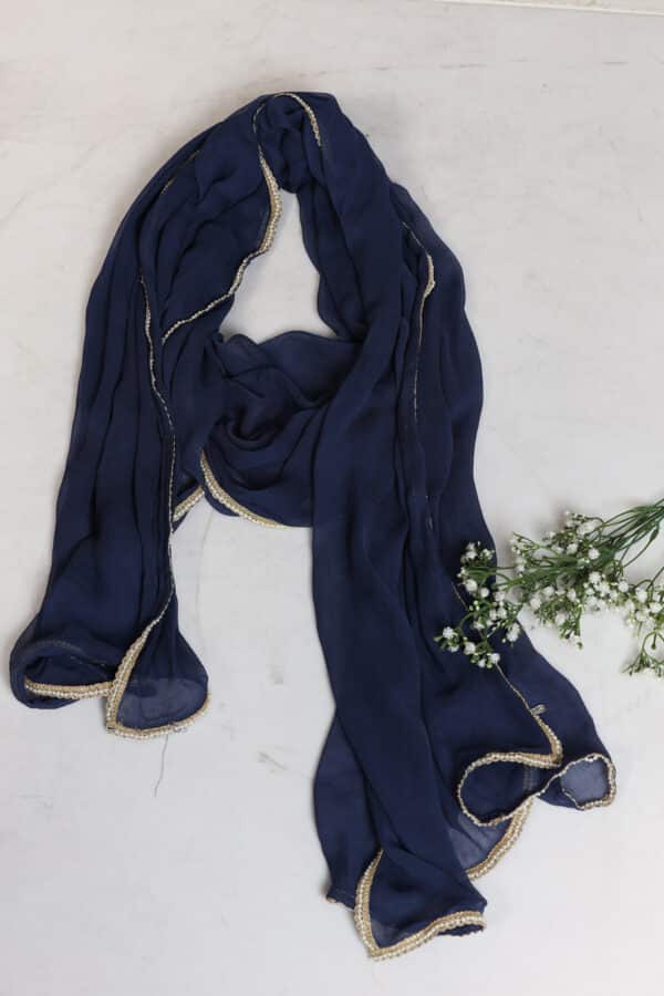 Blue Color Dupatta For Women