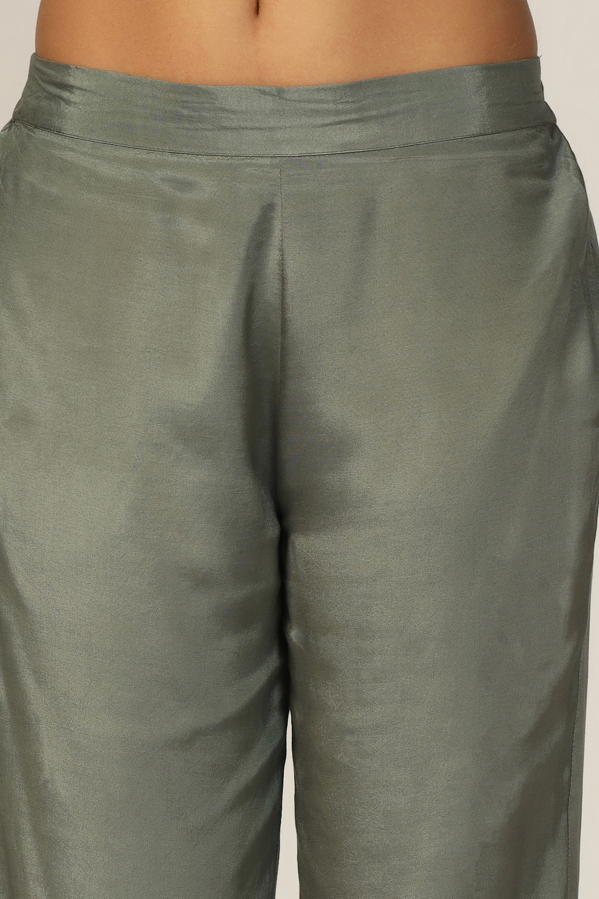 Embellished Green Palazzo For Woman