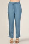 Palazzo Blue Trousers Women