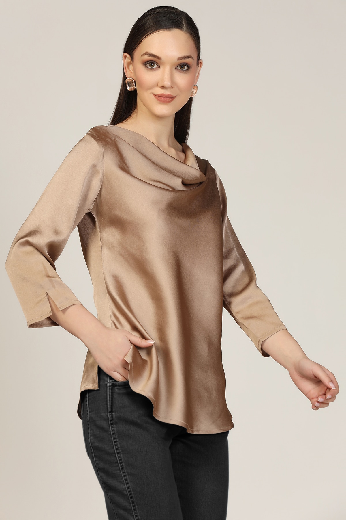 Beige Color Tops For Women
