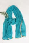 Blue Color Dupatta For Women