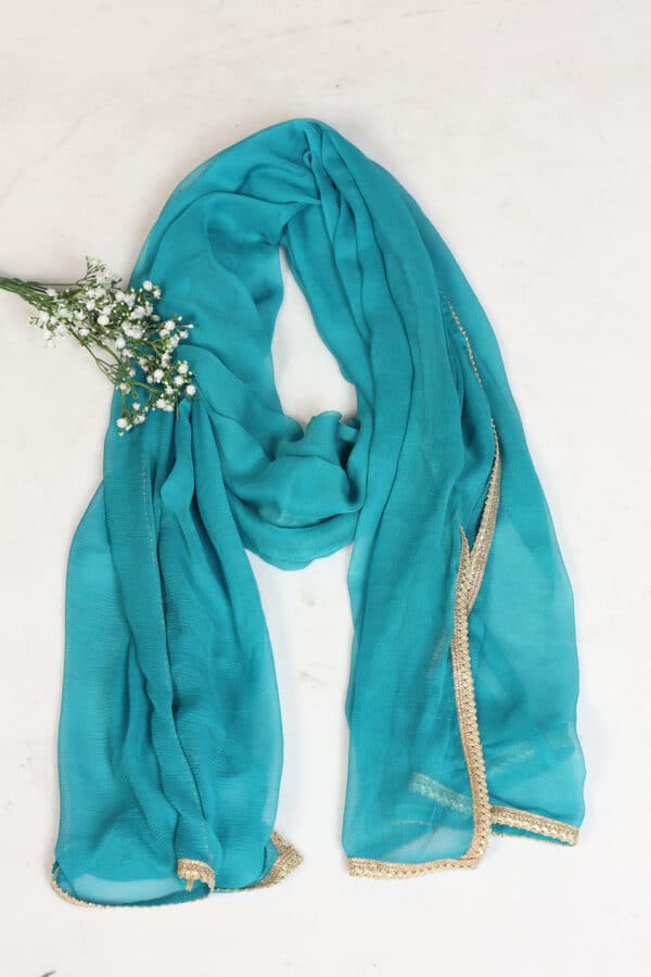 Blue Color Dupatta For Women