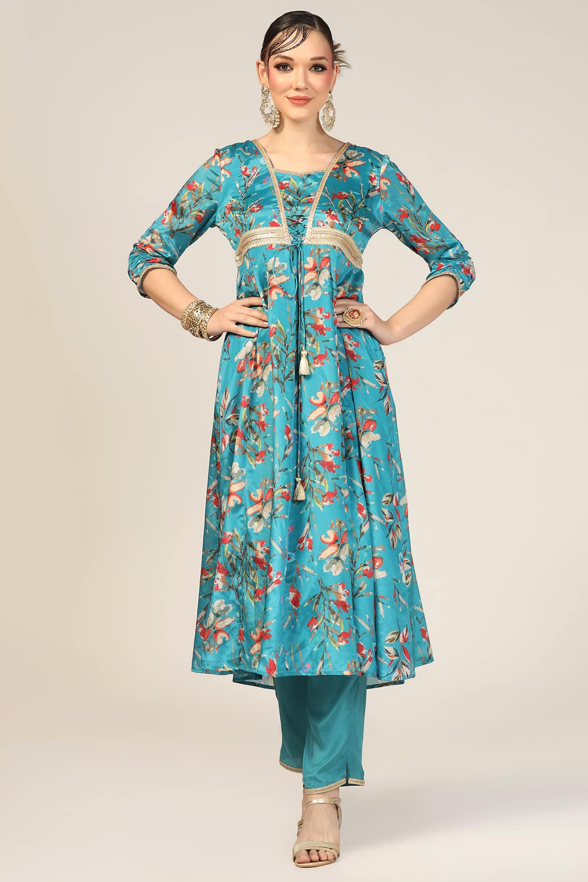 Blue Breeze Solid Palazzo - Image 2