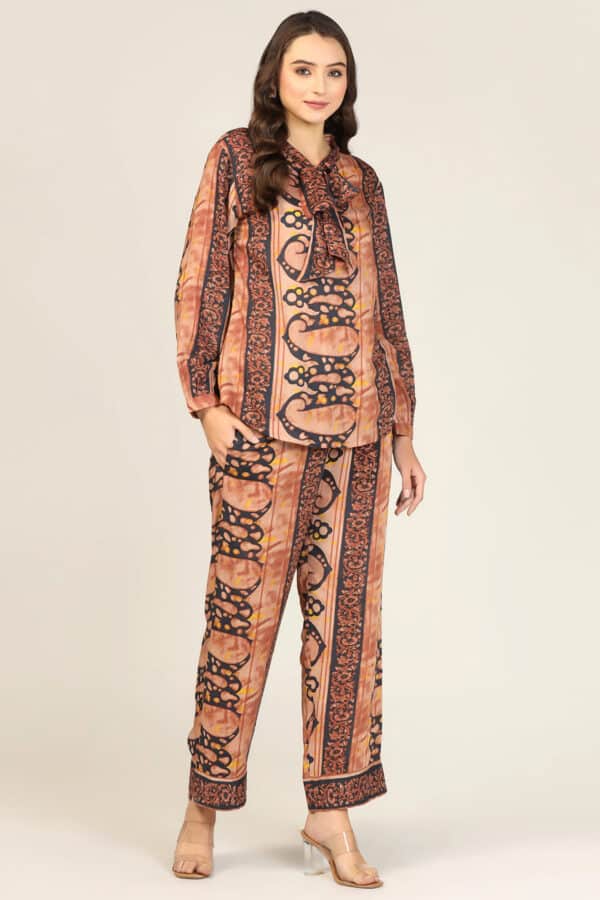 Cotton Multicolour Printed Pants Women