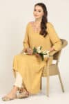 Mustard Yellow Kurti For Women