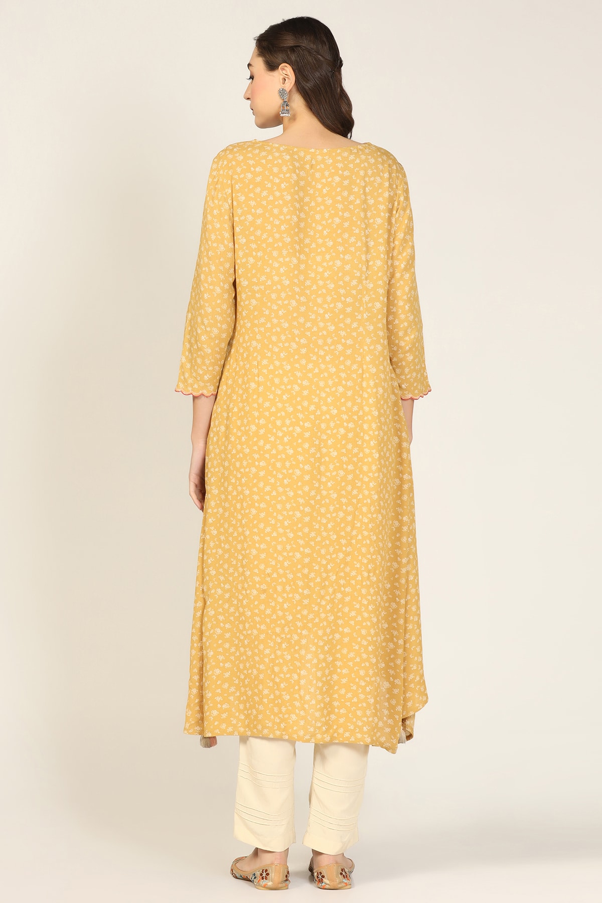 Mustard Yellow Kurti For Women