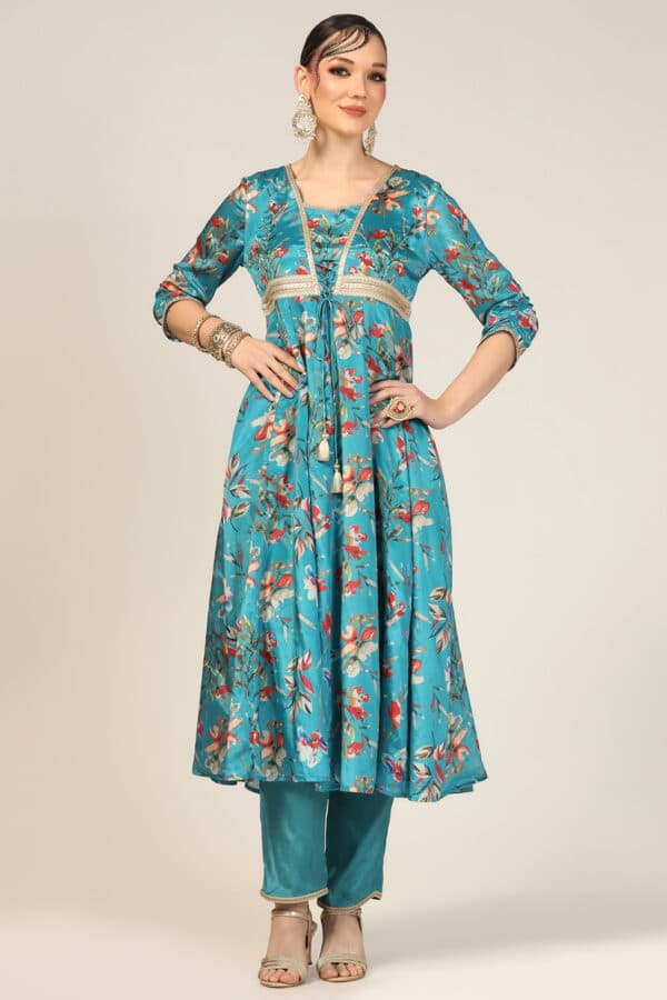 Blue Kurta For Woman