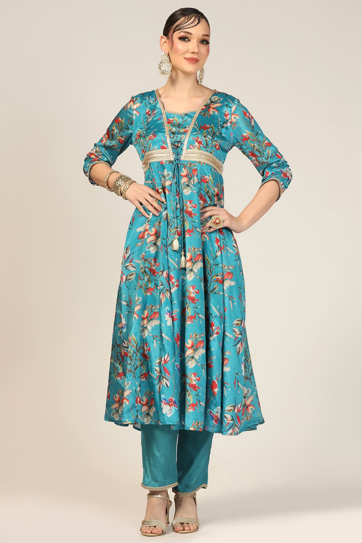 Blue Kurta For Woman