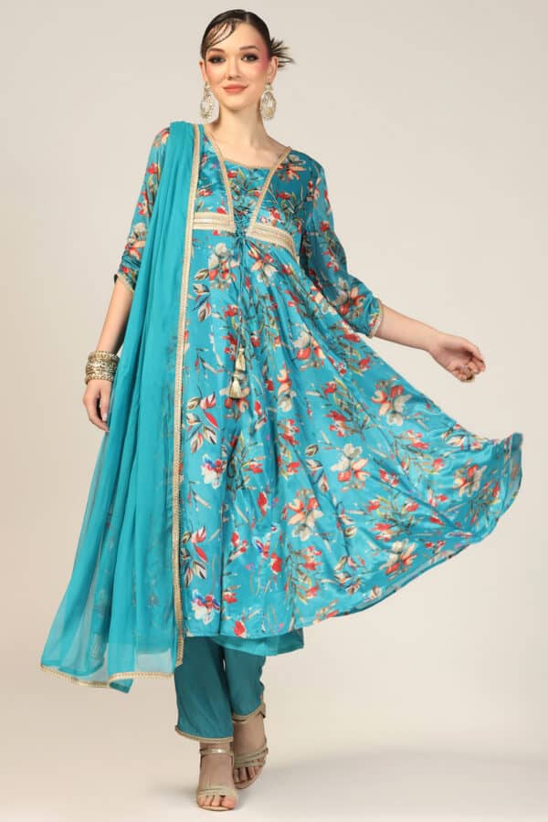 Blue Kurta For Woman