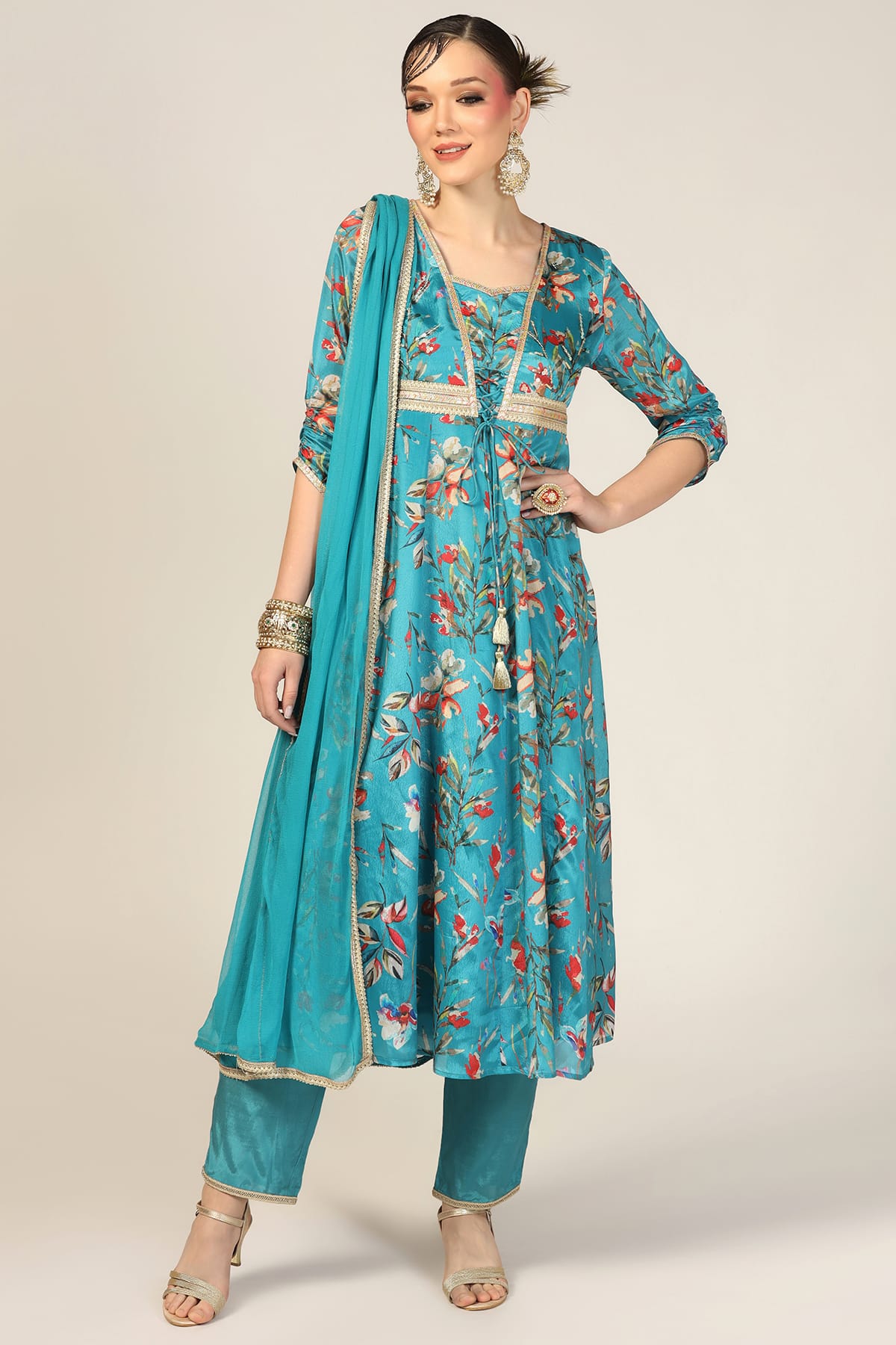 Blue Kurta For Woman