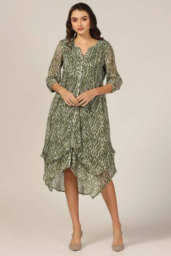 Olive Green Dress Women