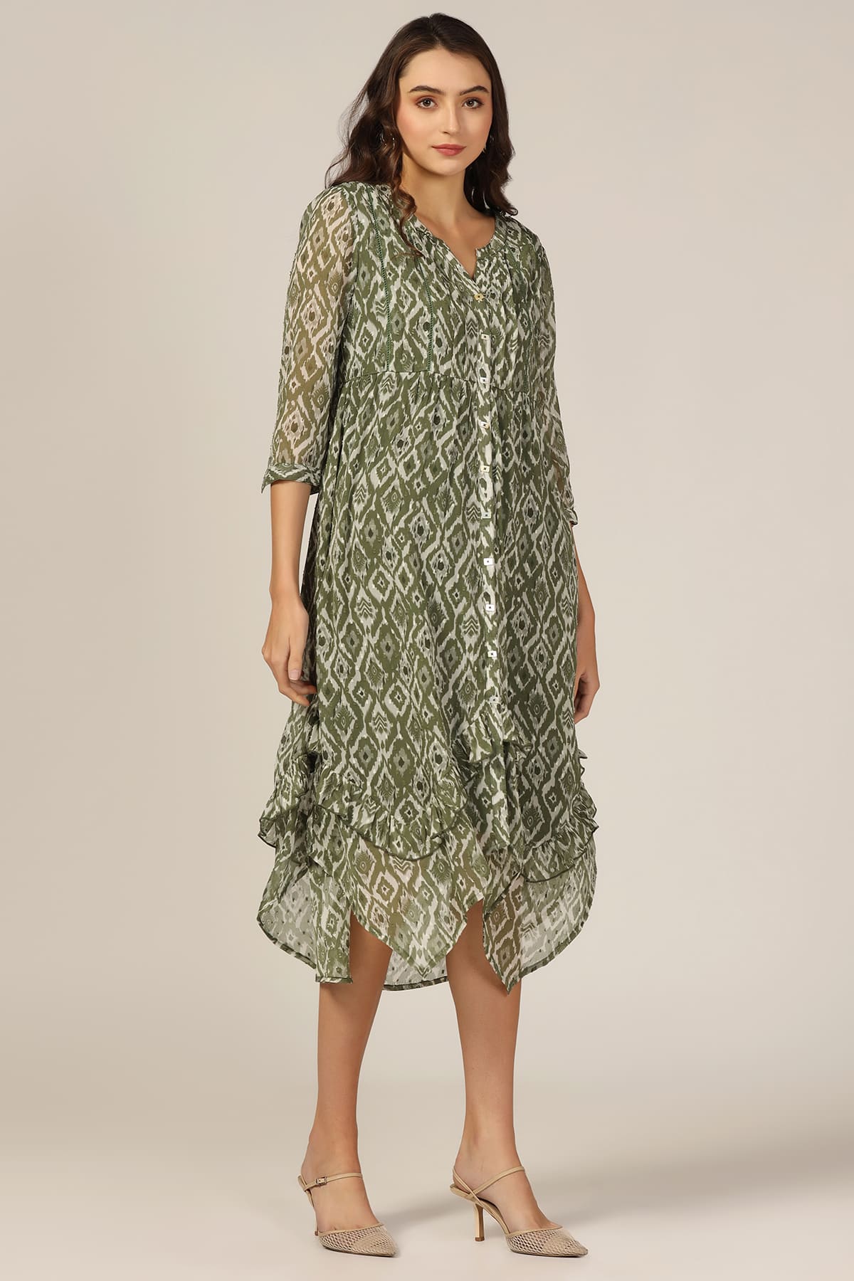 Olive Green Dress Women