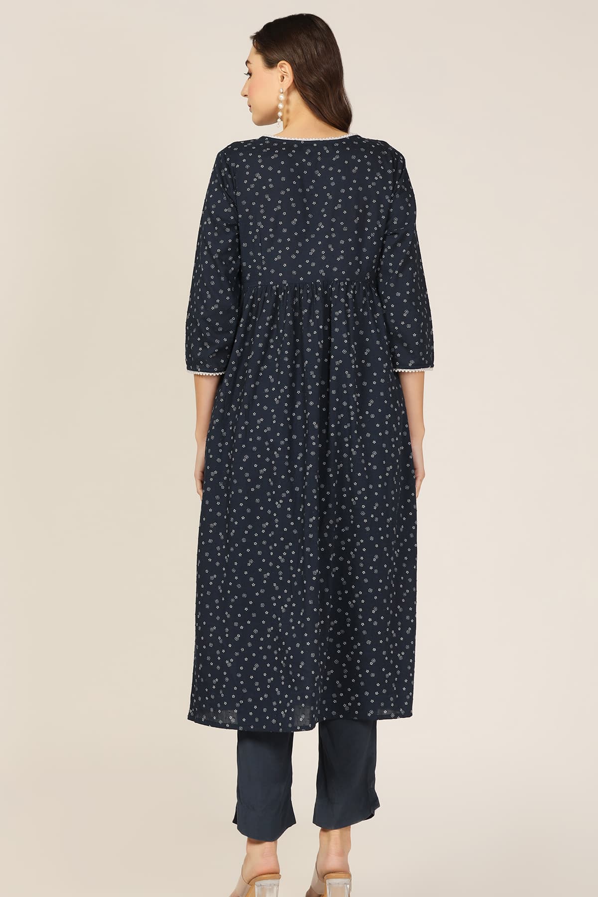 Blue Kurta For Ladies