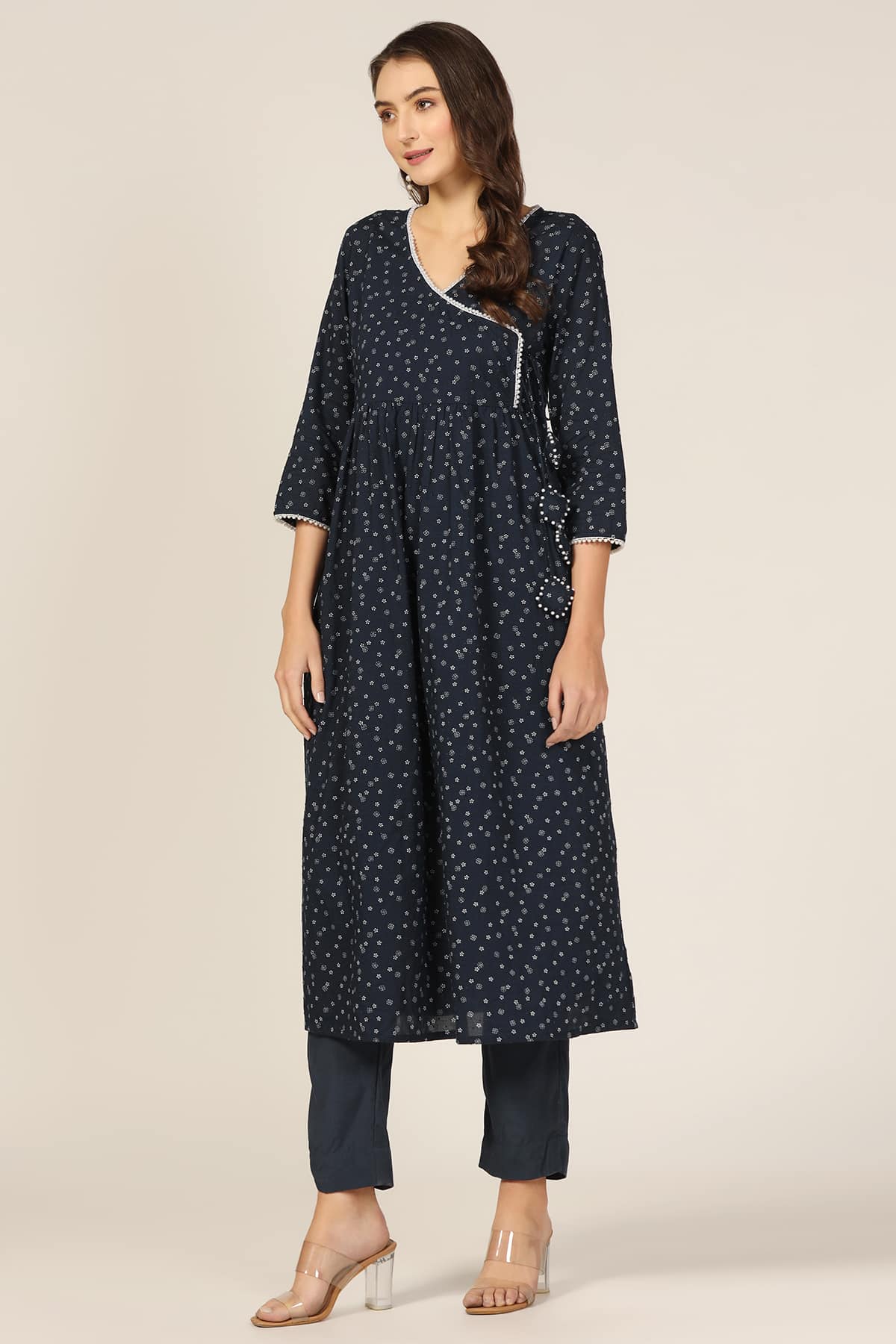 Blue Kurta For Ladies