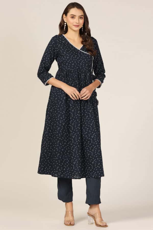 Blue Kurta For Ladies