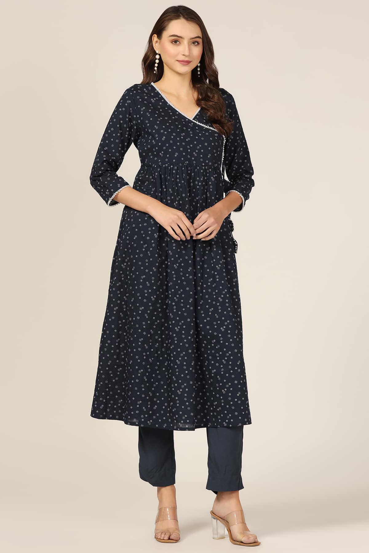 Blue Kurta For Ladies