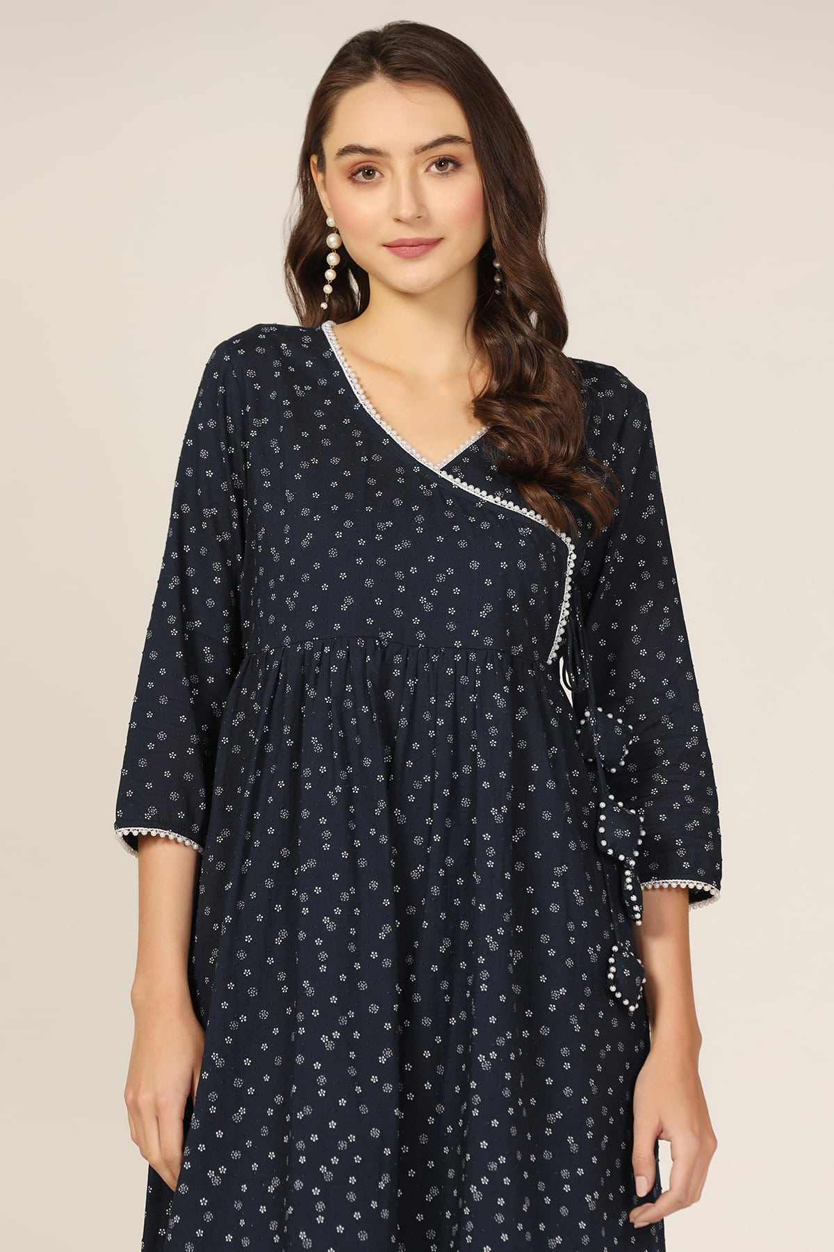 Blue Kurta For Ladies