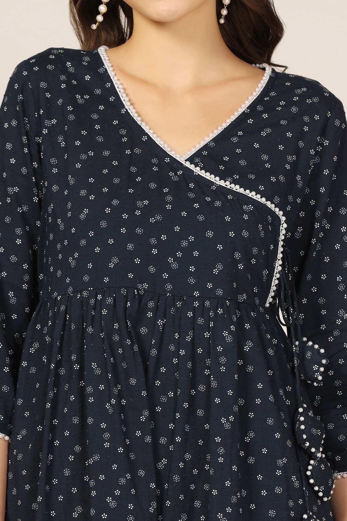 Blue Kurta For Ladies