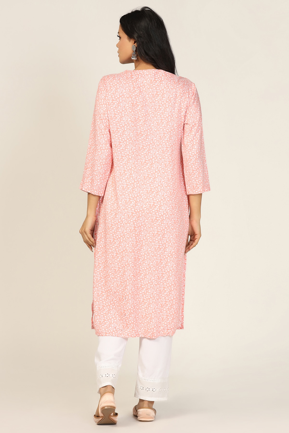 Peach Kurta For Women