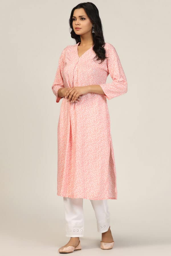 Peach Kurta For Women