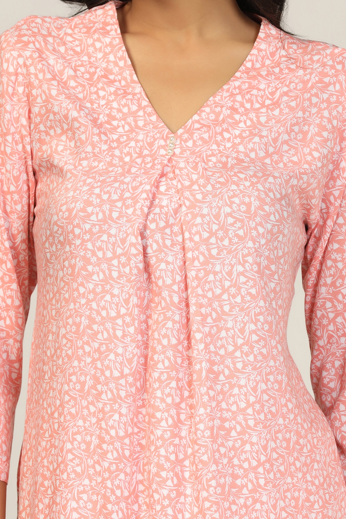 Peach Kurta For Women