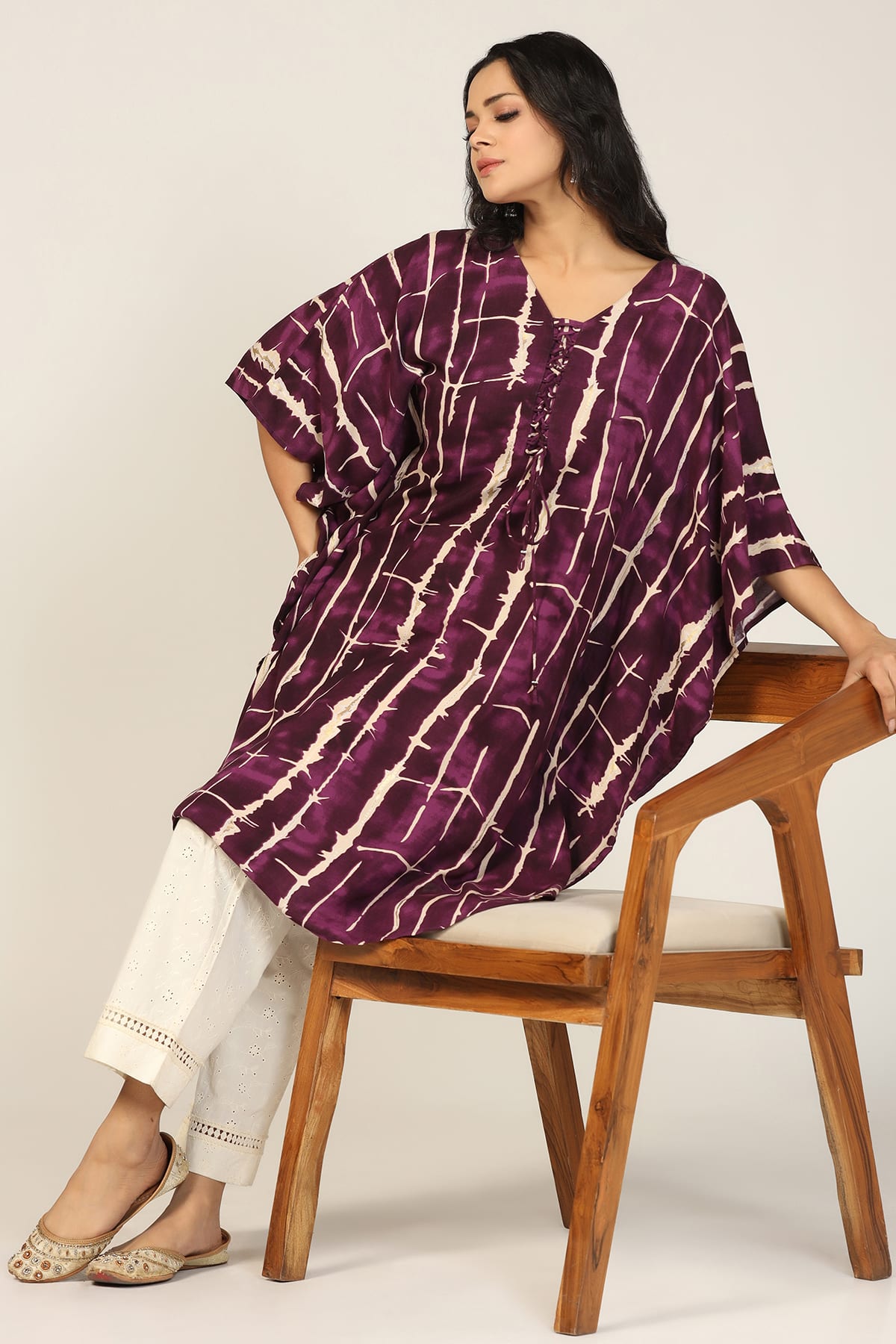 Wine Color Kurti For Women
