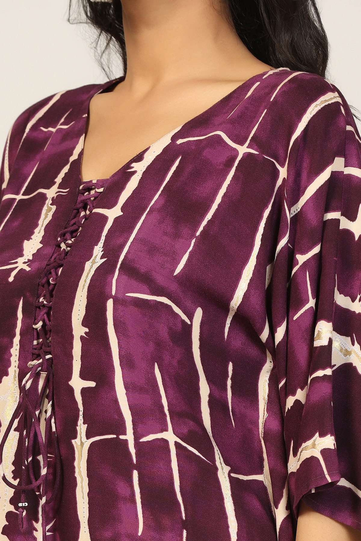 Wine Color Kurti For Women