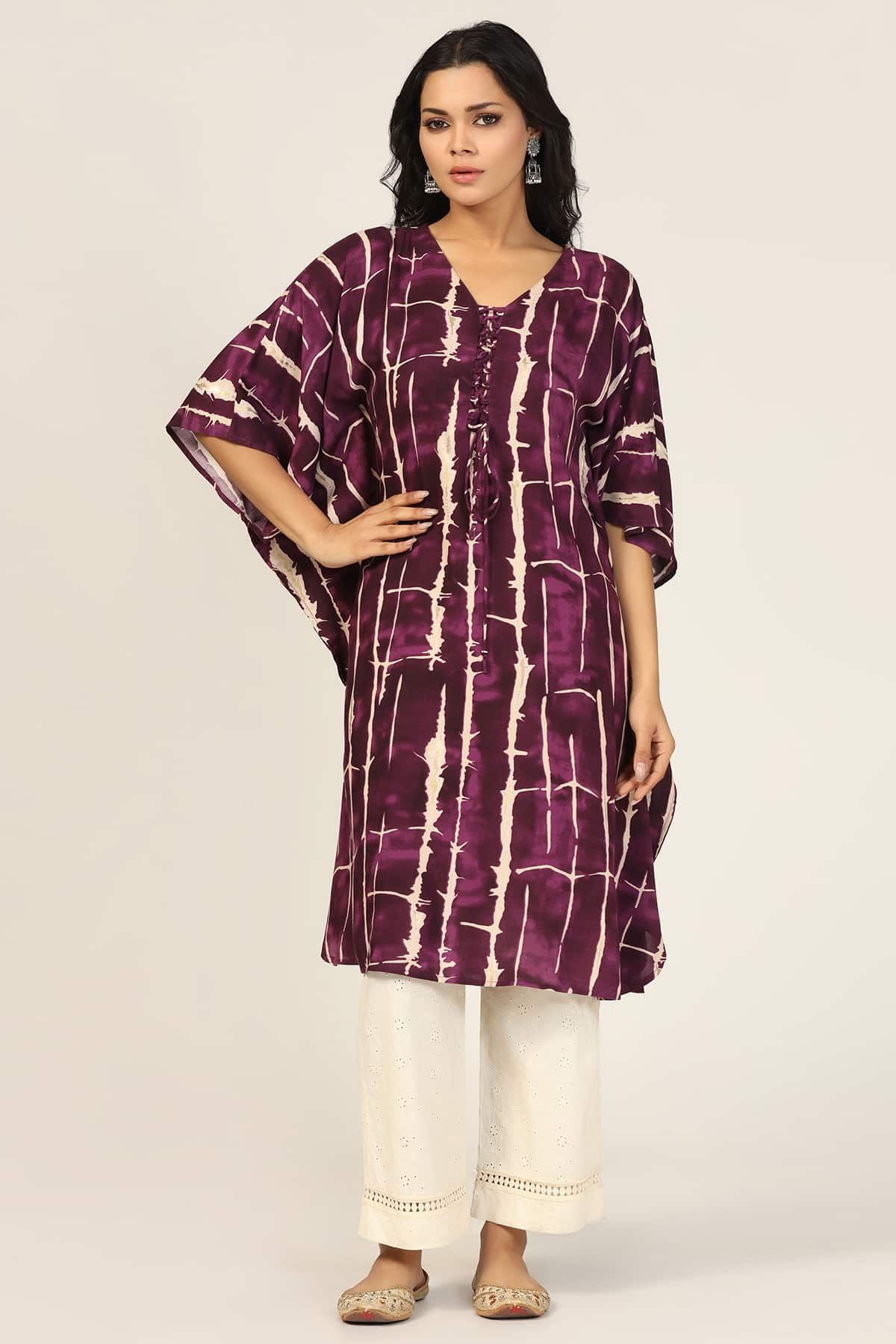 Wine Color Kurti For Women