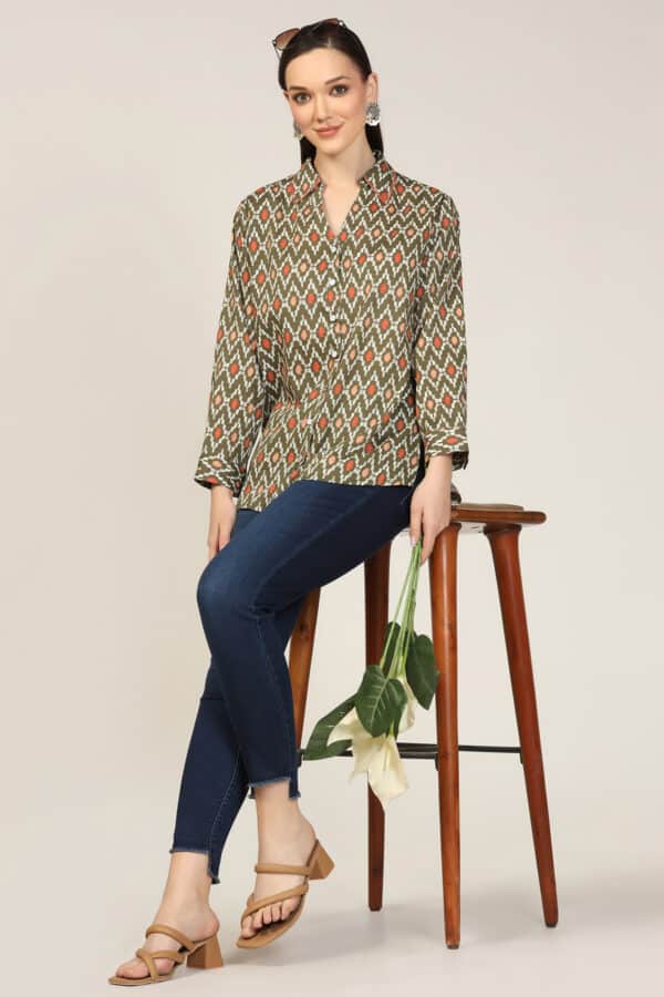 Olive Green Shirt Women