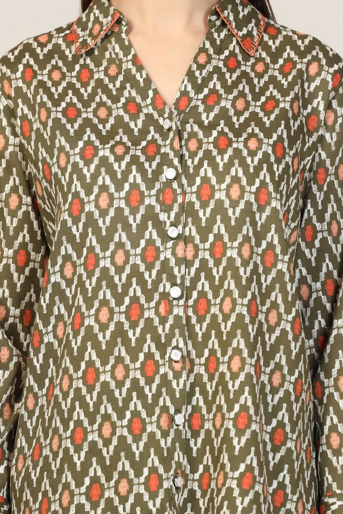 Olive Green Shirt Women