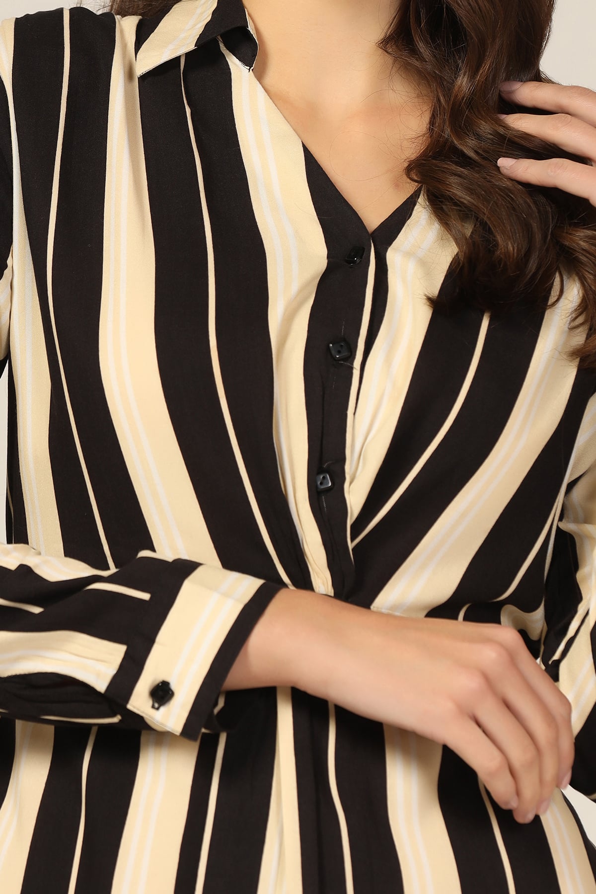 Black And Beige Dress For Women
