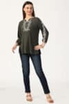 Olive Green Top For Women