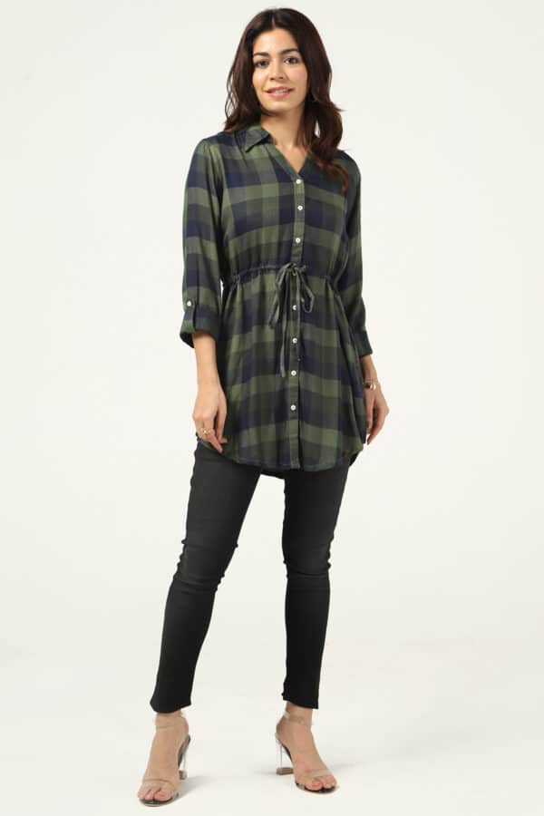 Blue And Green Top Women