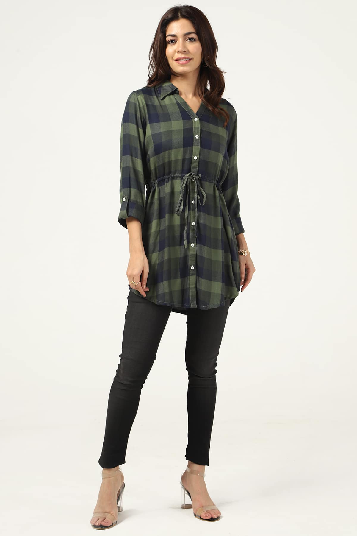 Blue And Green Top Women