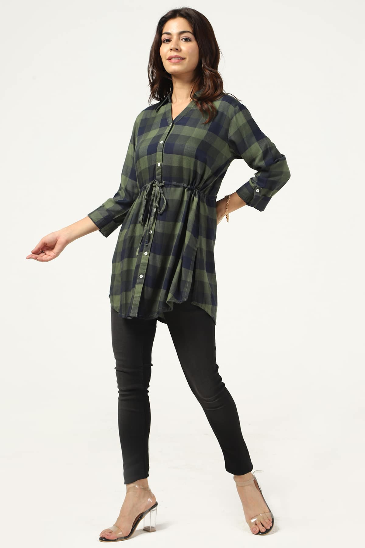 Blue And Green Top Women