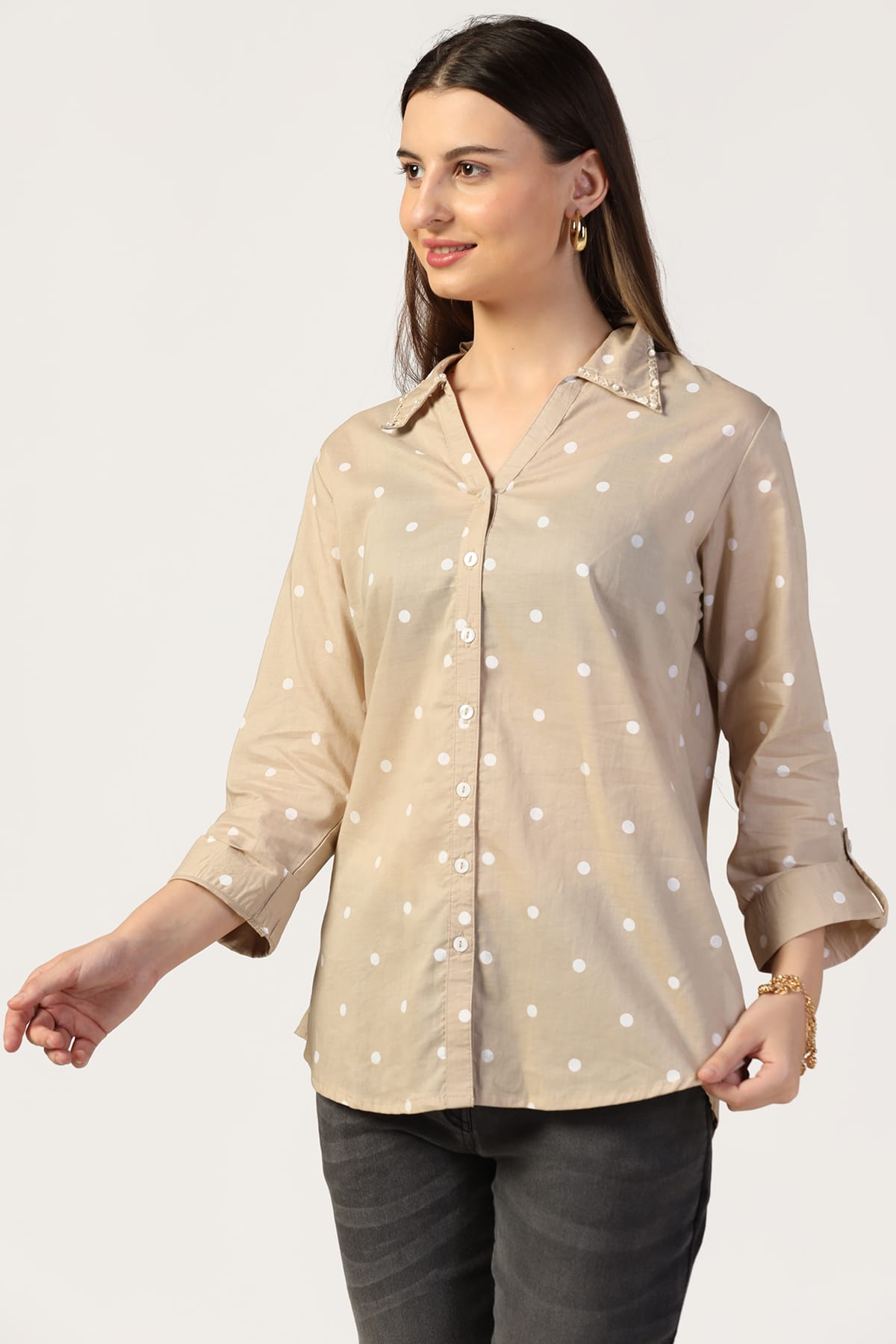 Beige Shirt Women