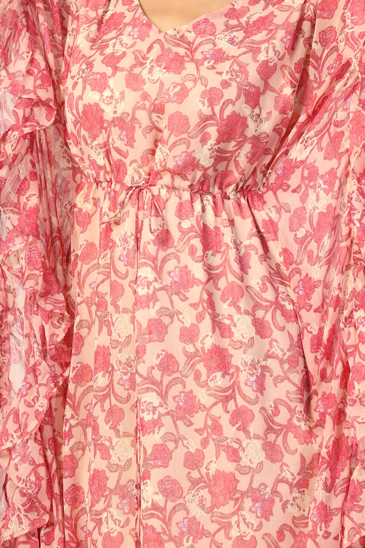 Pink And Peach Kaftan Online For Women