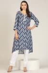 Indigo Blue Kurta For Ladies