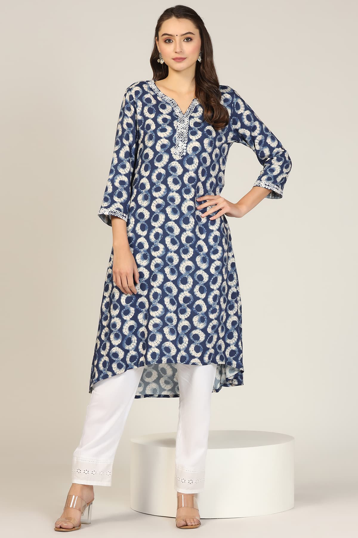 Indigo Blue Kurta For Ladies