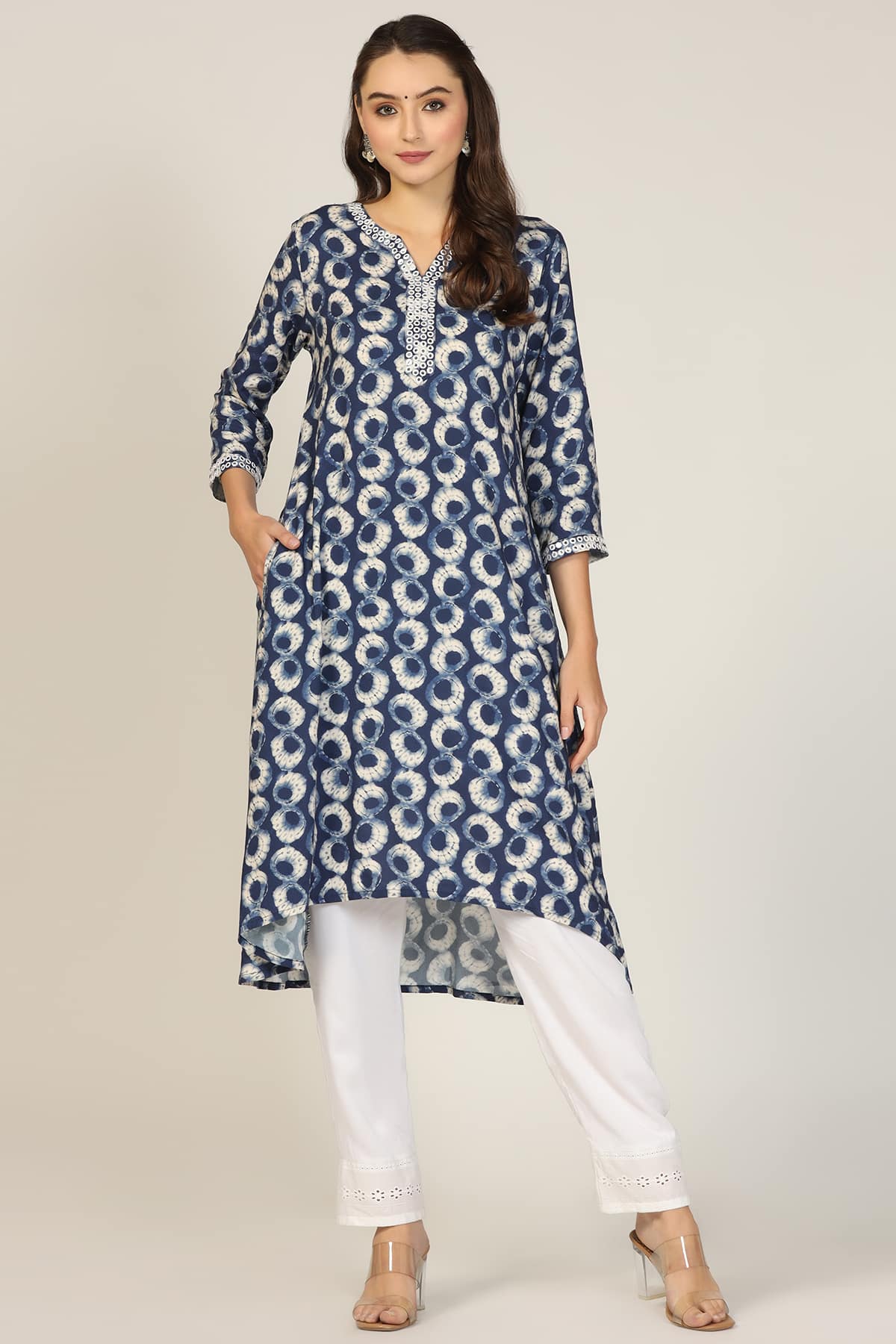 Indigo Blue Kurta For Ladies
